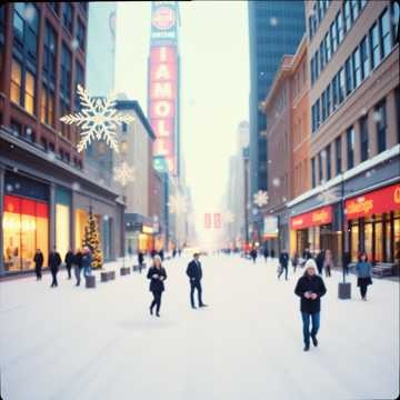 Snowflakes on the Boulevard (1) クリスマス Christmas